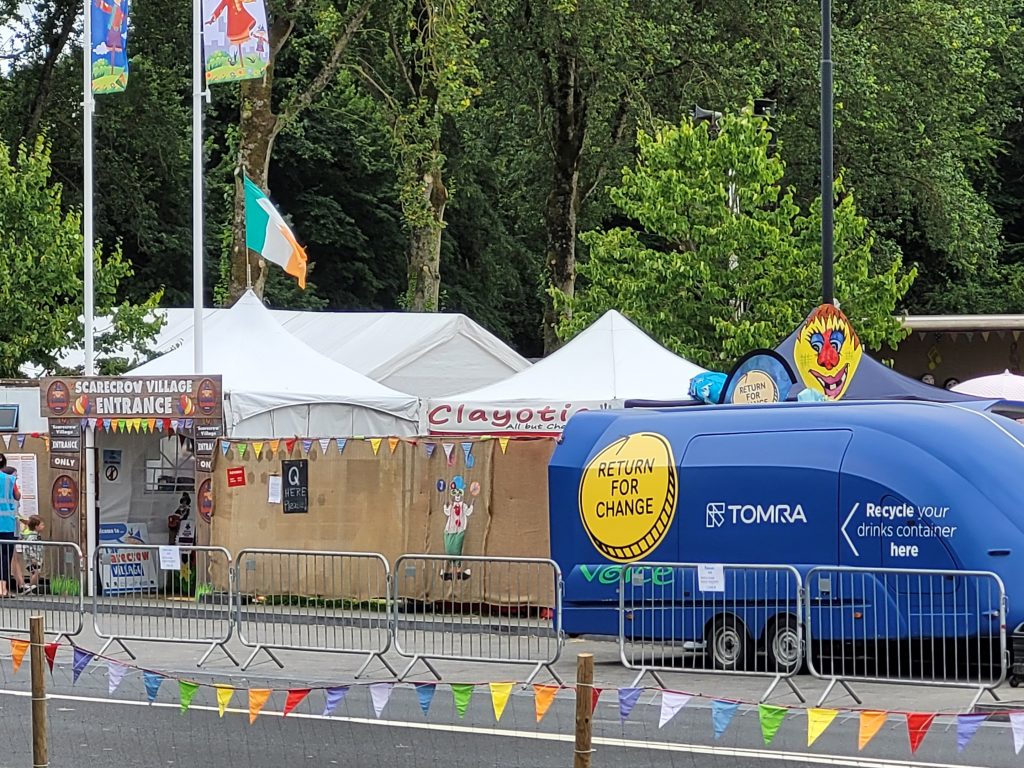 Return For Change Trailer outside the Scarecrow Festival